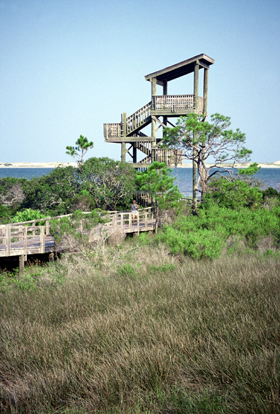 Big Lagoon's four story Observation Tower at East Beach.